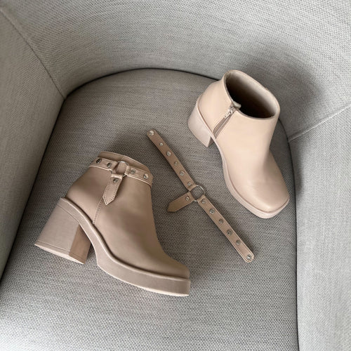 Botines Victoria color beige