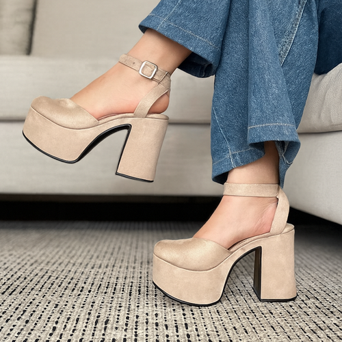Plataformas Alba en beige