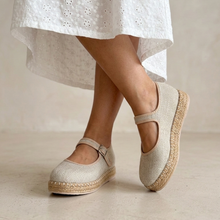 Cargar imagen en el visor de la galería, Balerina alpargata Sammy beige