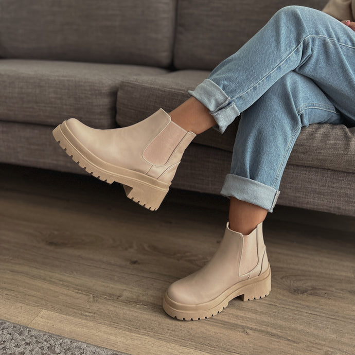 Botines Roberta en color beige