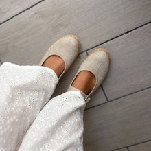 Cargar imagen en el visor de la galería, Balerina alpargata Sammy beige