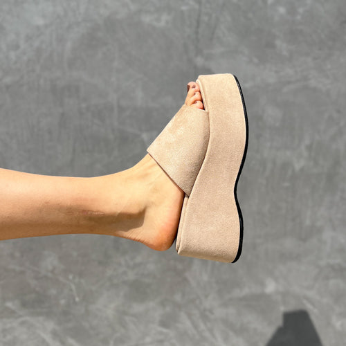 Plataformas Paula color beige