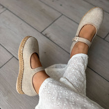 Cargar imagen en el visor de la galería, Balerina alpargata Sammy beige