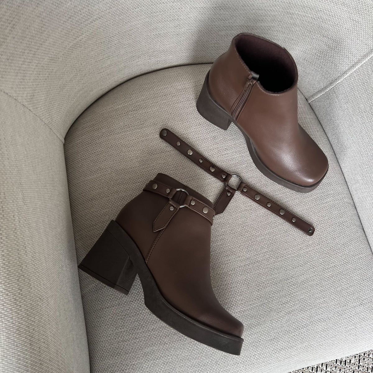 Botines Victoria en chocolate – Dea Shoes