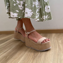 Cargar imagen en el visor de la galería, Sandalias Vania en soguilla beige
