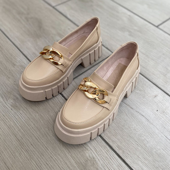 Mocasines beige