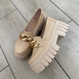 Mocasines beige